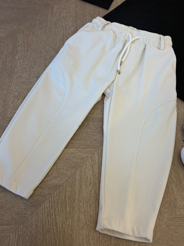 pantalone velluto panna