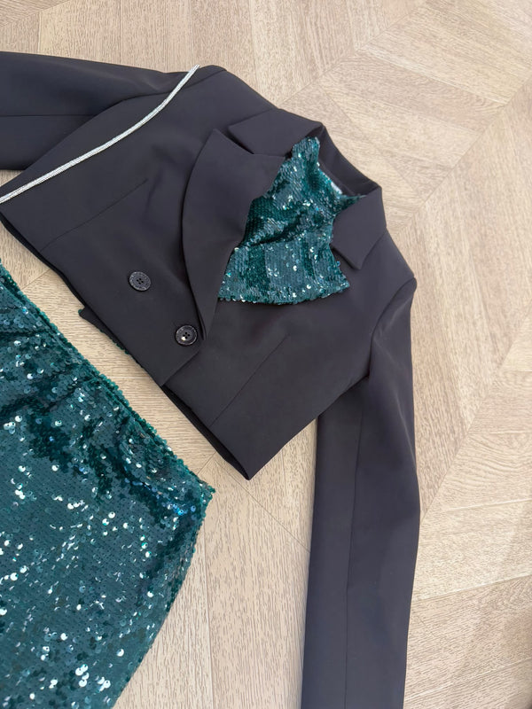giacca paillettes