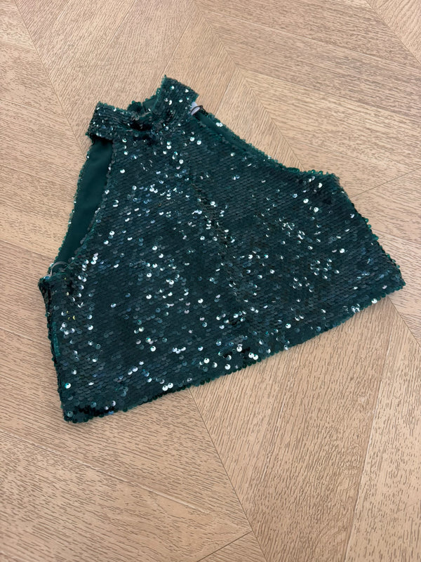coordinato paillettes verde