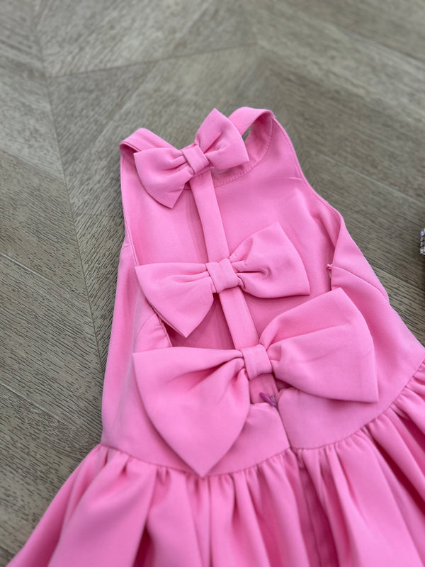Abito fiocco fuxia