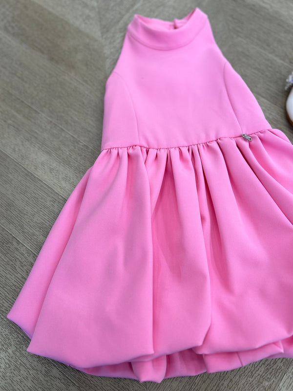 Abito fiocco fuxia