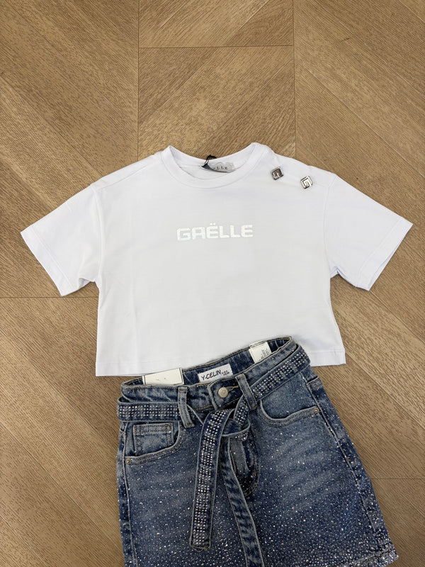 t shirt crop white