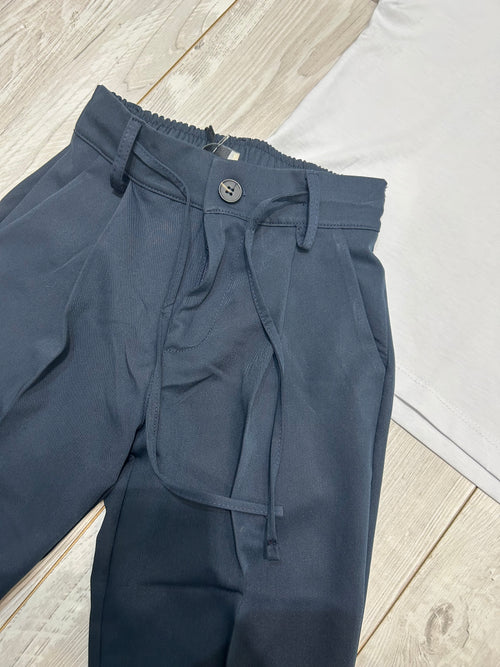 pantalone riggs blu