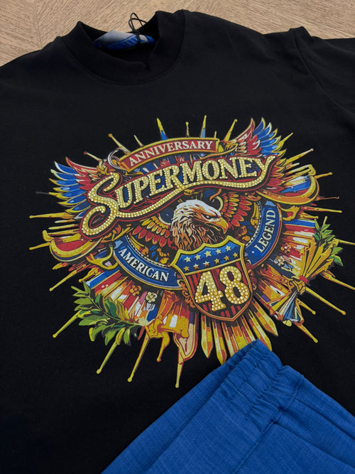t shirt american nero