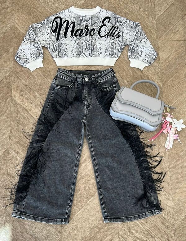 Jeans piume