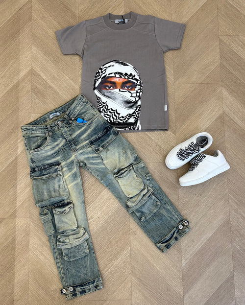 t-shirt kanie grigio