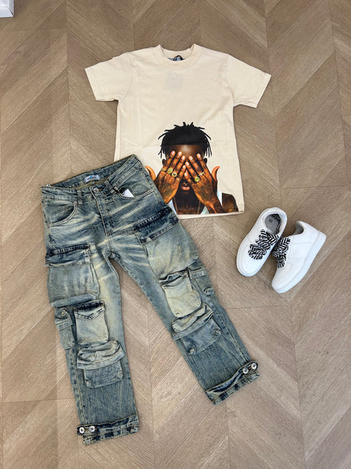 t-shirt drake crema