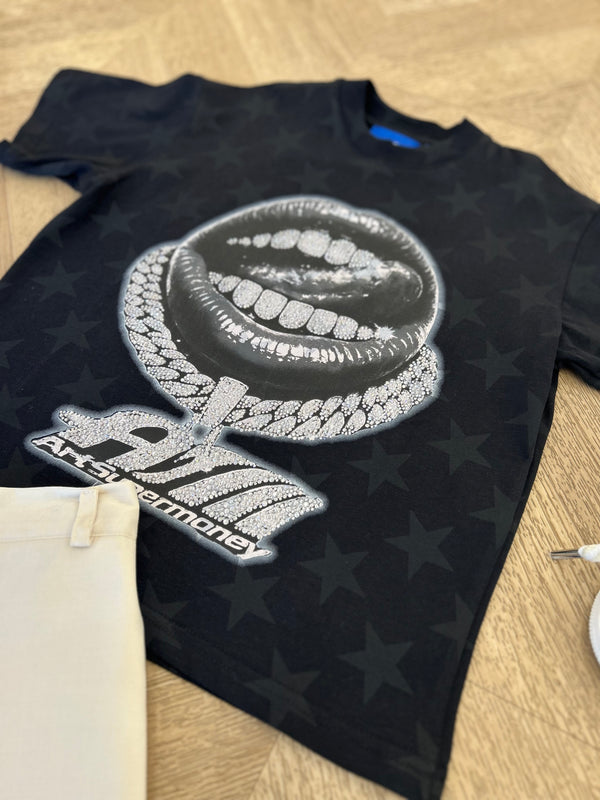 t shirt money star nera