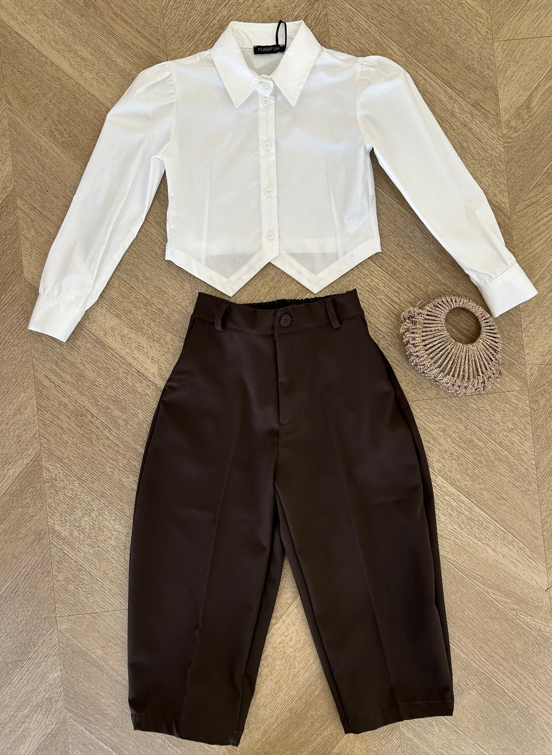 pantalone classico marrone