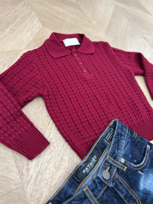 maglioncino silas  bordeaux