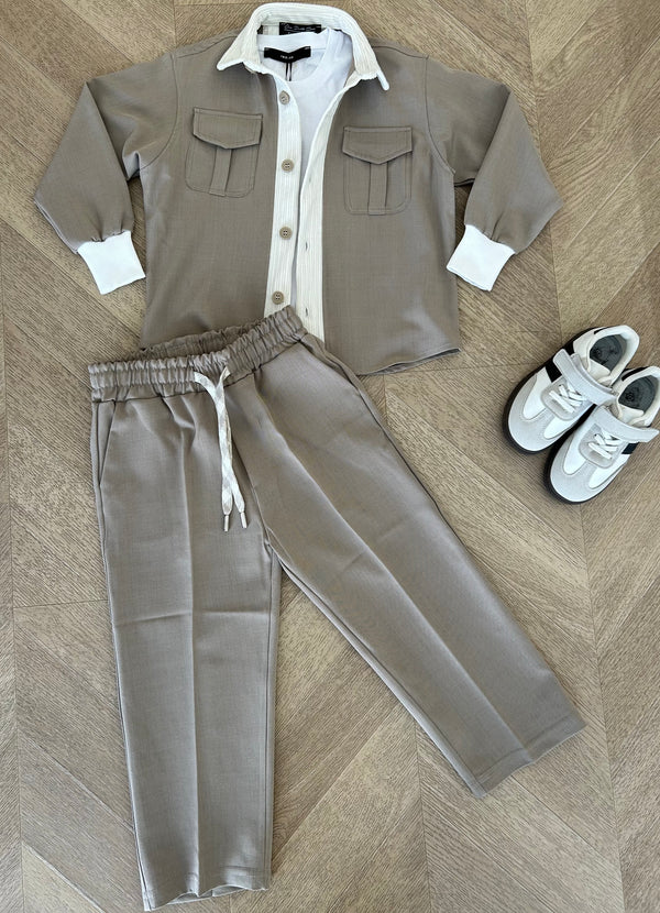 coordinato jonas beige