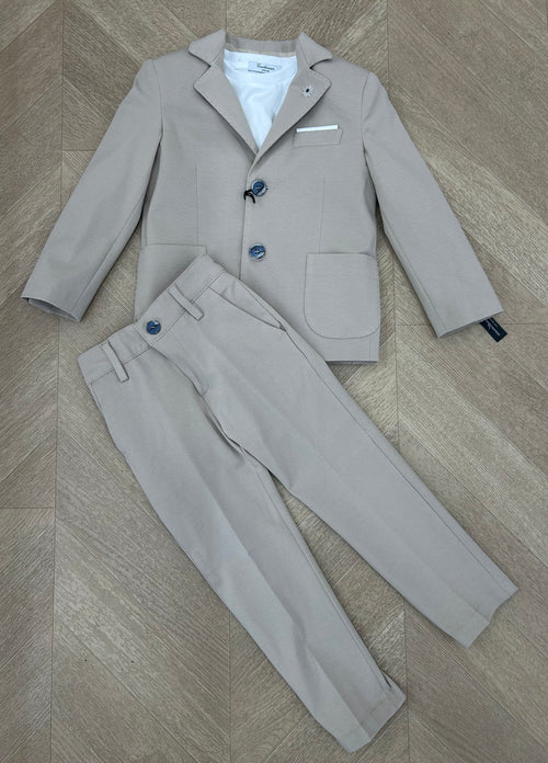 abito fiore beige bimbo