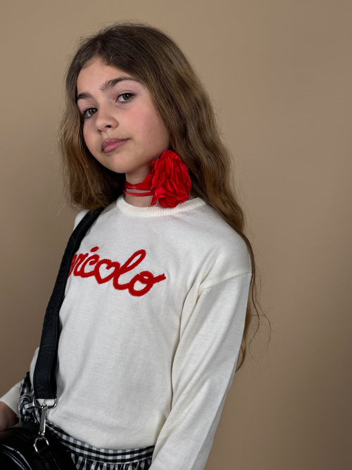 collana choker rosso