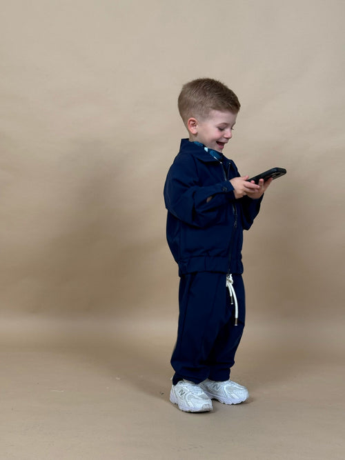 coordinato teddy blu