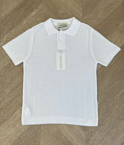 polo onde bianca