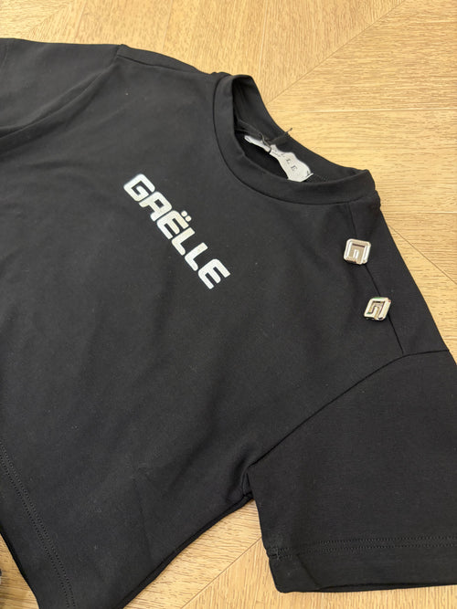 t shirt crop black