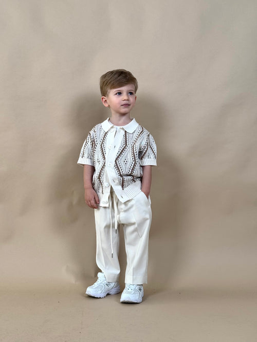 pantalone loris panna