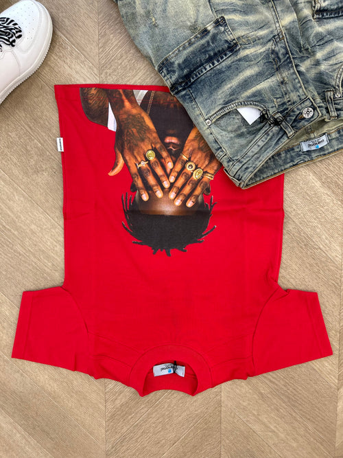 t-shirt drake rossa