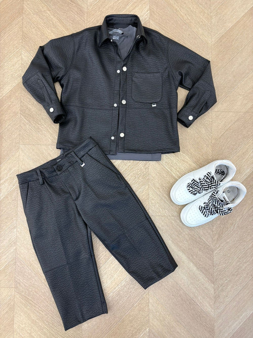 coordinato belly in ecopelle