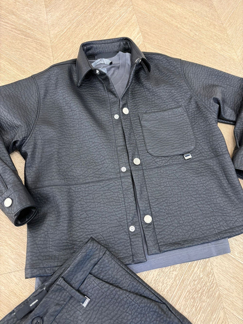 coordinato belly in ecopelle