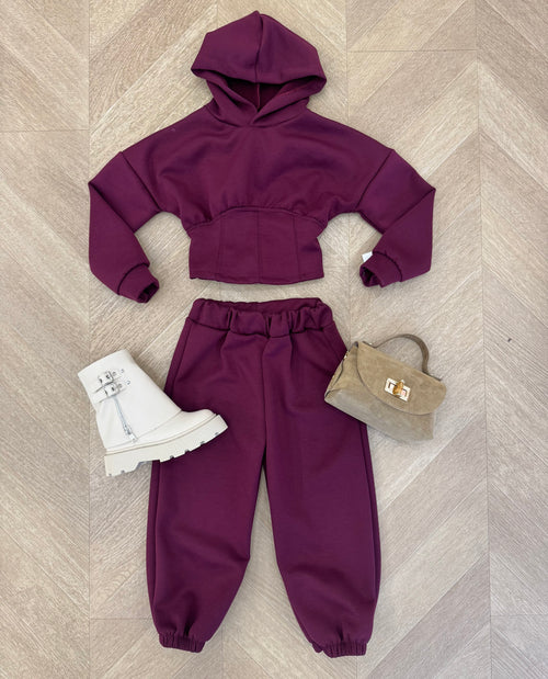 tuta bustier bordeaux