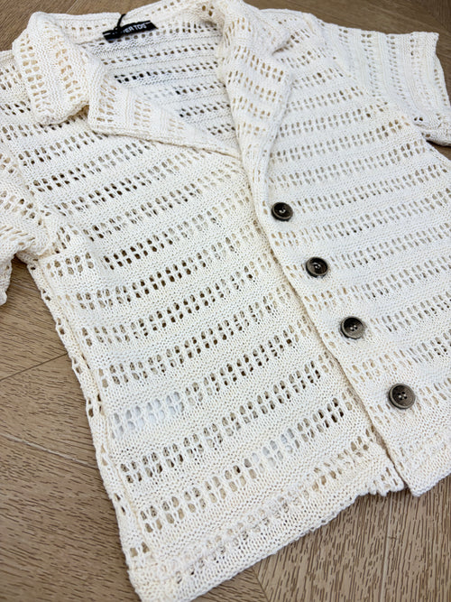 Camicia Panama panna
