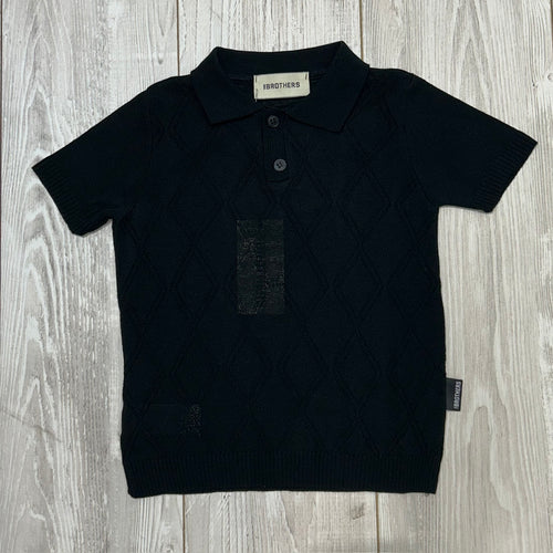 polo rombi nera