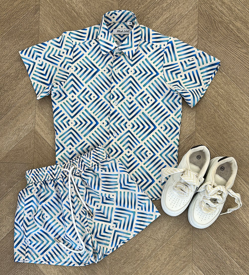 coordinato masai blu