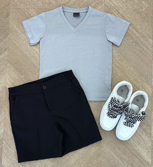 t-shirt parigi grigio