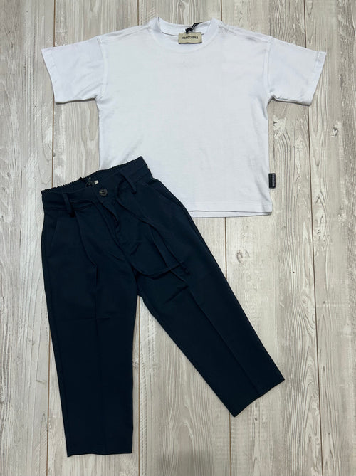 pantalone riggs blu