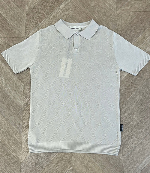 polo rombi beige
