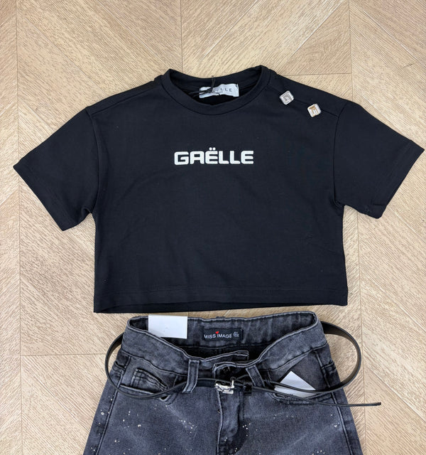 t shirt crop black