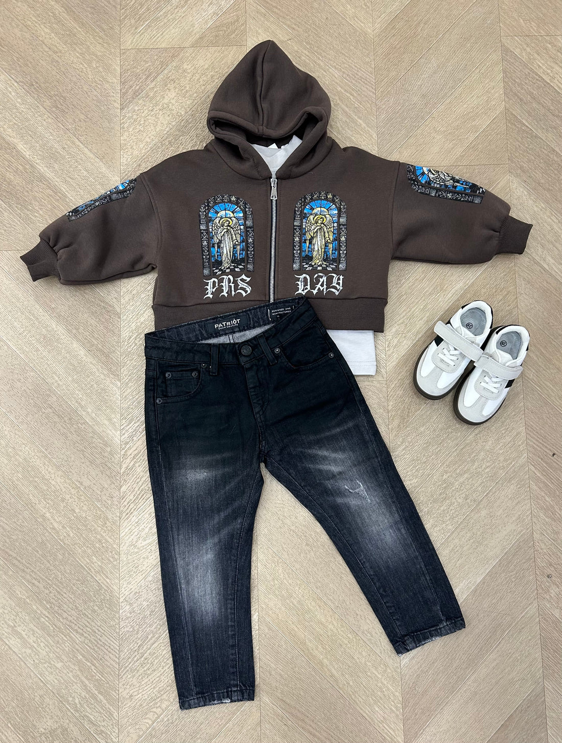 felpa zip sacris marrone