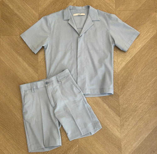 camicia vega celeste