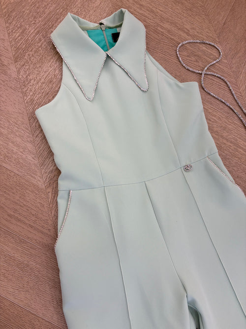 jumpsuit verde salvia