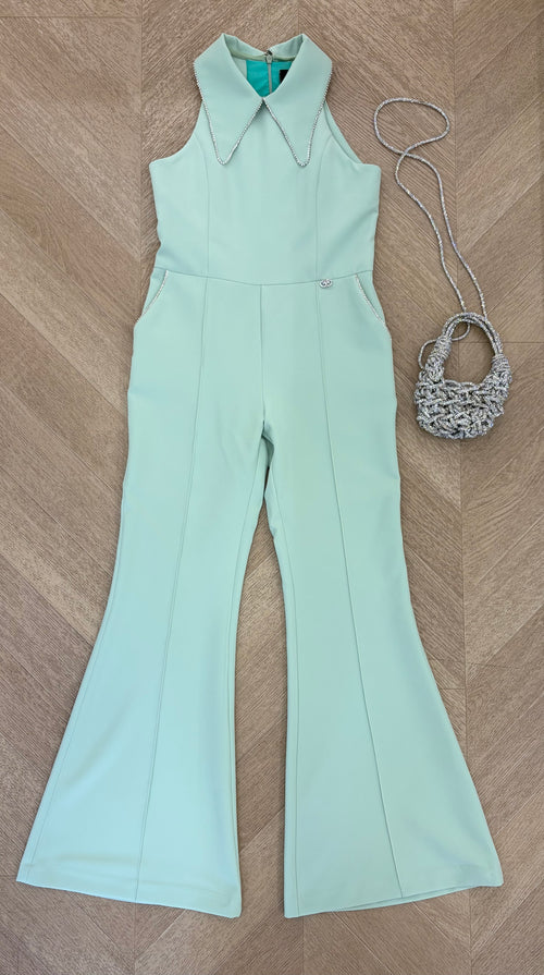 jumpsuit verde salvia