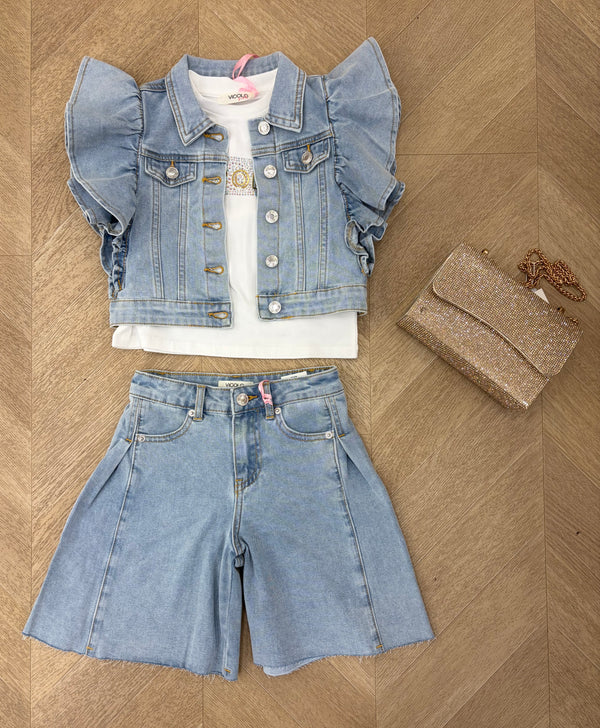 Bermuda denim light blue