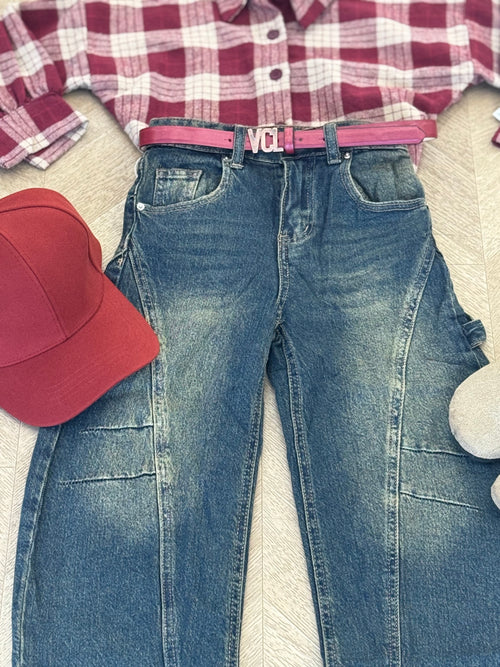 jeans balloon sabbiato