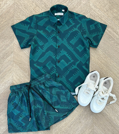 coordinato leaf verde