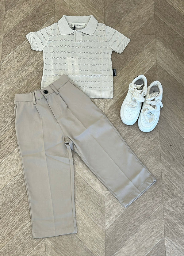 pantalone brothers beige
