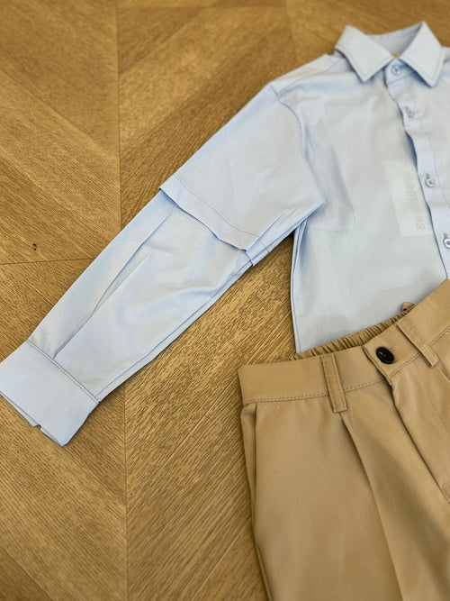 camicia brothers celeste