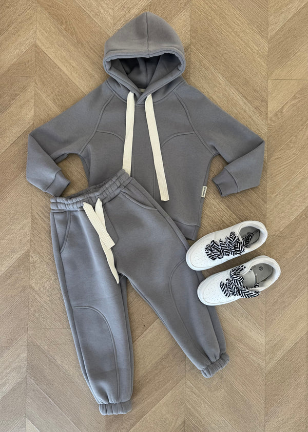 tuta sporty grigio chiaro