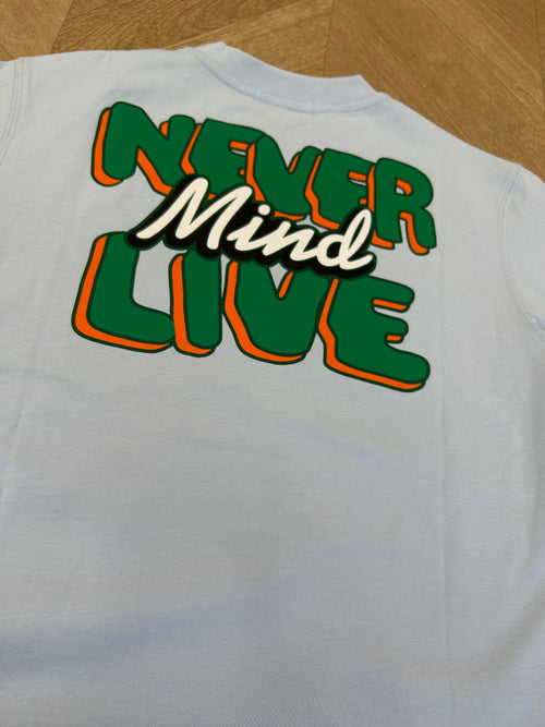 t-shirt mind azzurra
