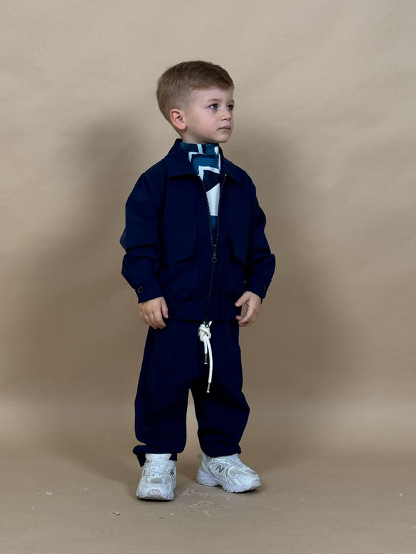 coordinato teddy blu