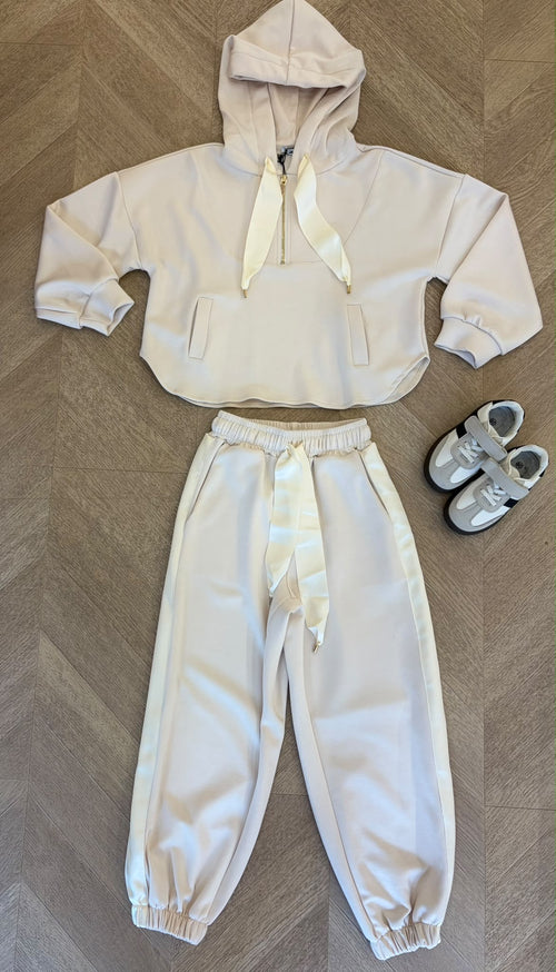 coordinato sporty crema