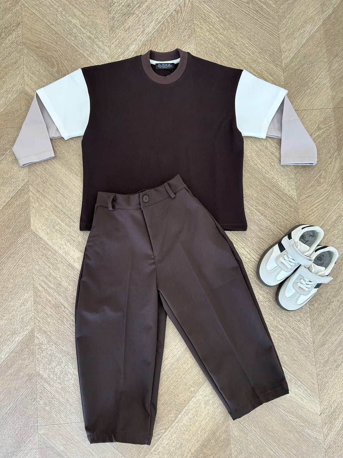 pantalone classico marrone