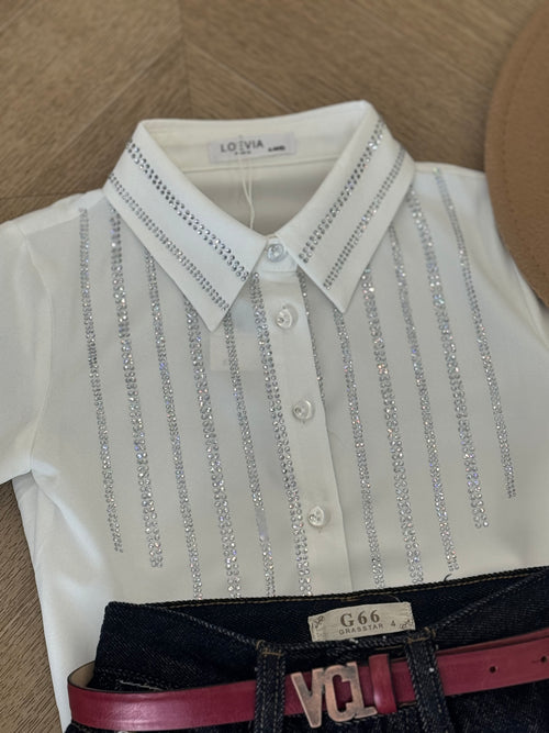 camicia brillantinata