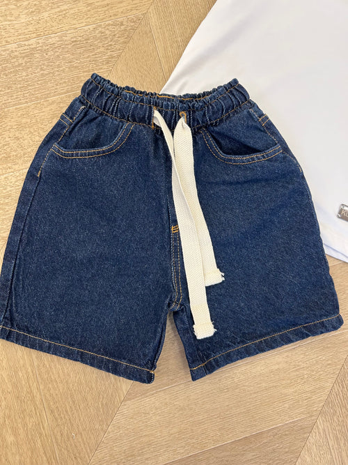 bermuda jeans scuro
