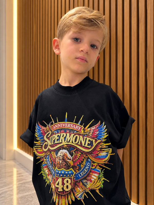 t shirt american nero