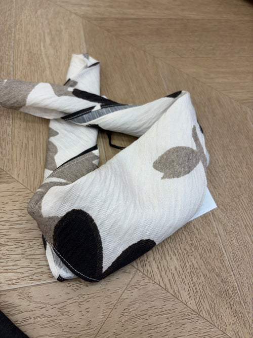 foulard hawaii marrone